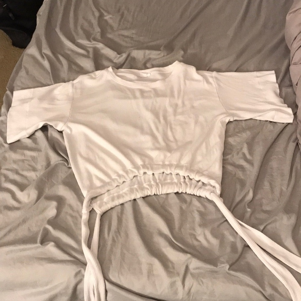 White oversized shirt